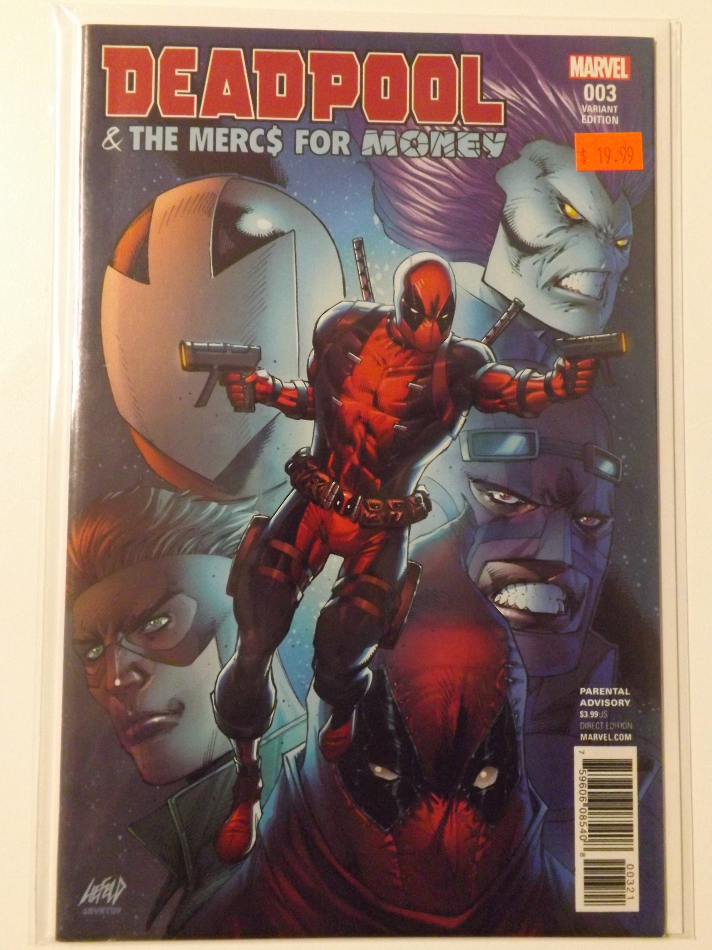 Deadpool & The Mercs For Money #3 (Series 2) Rob Liefeld 1/25 Retailer Variant
