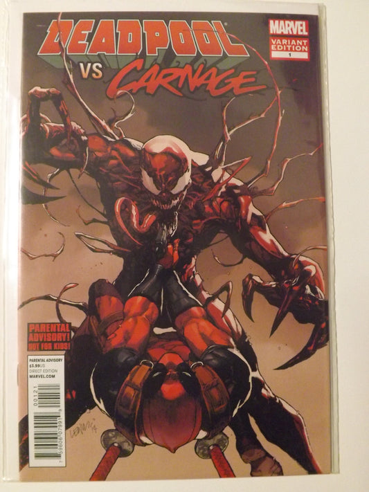 Deadpool vs Carnage #1 Leinil Francis Yu Variant Cover 2 or B